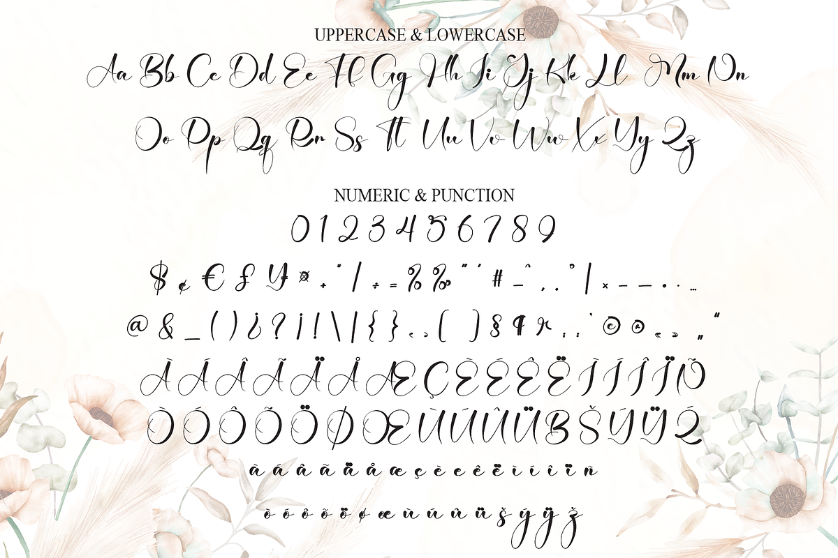 Angelina Decoration | Script Font, a Handwritten Font by Scratchones (Photo 7 of 8)