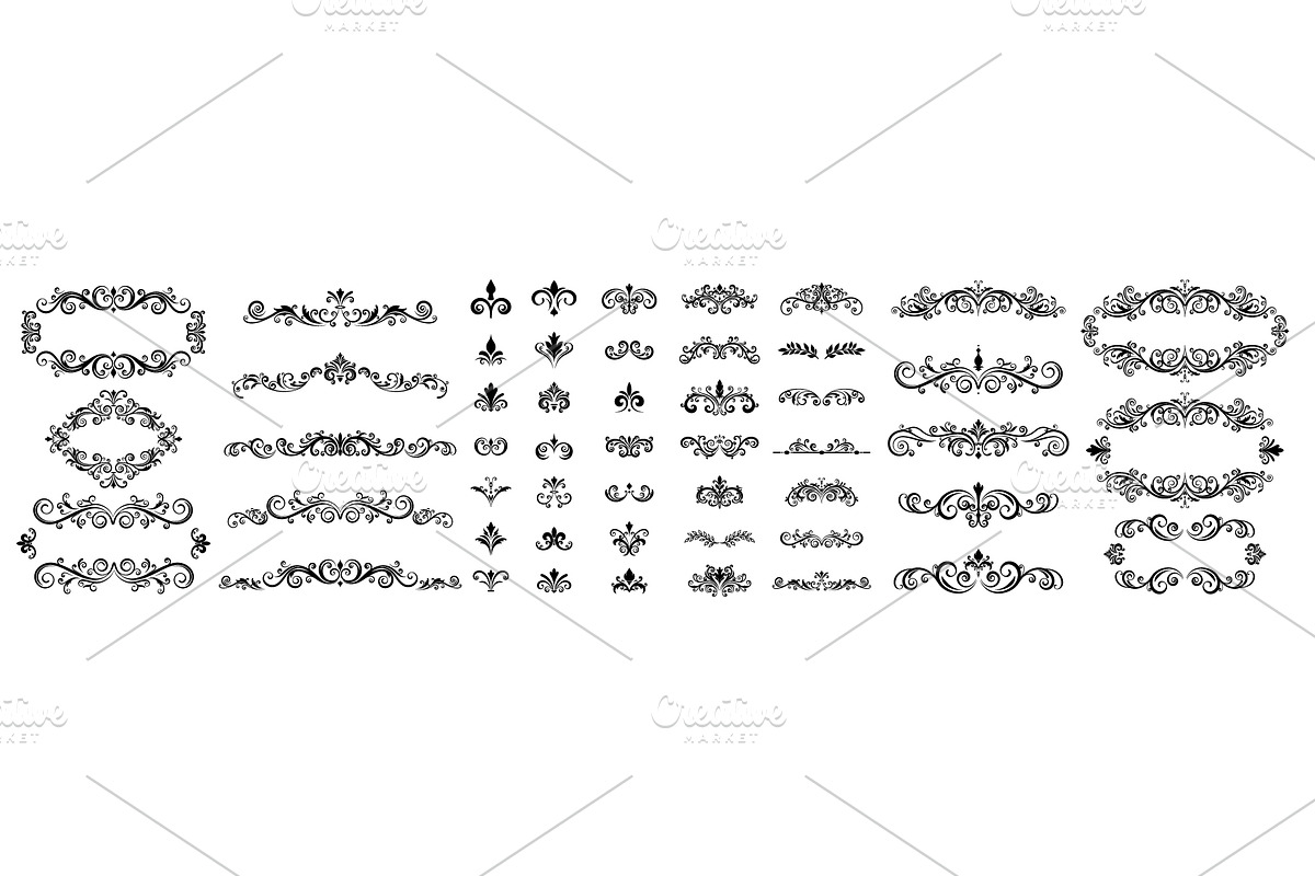 Vintage ornamental dividers, a Decorative Illustration by Yayasya (Photo 1 of 3)