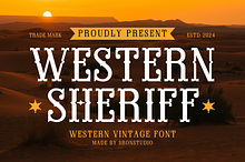 Western Sheriff - Cowboy Font