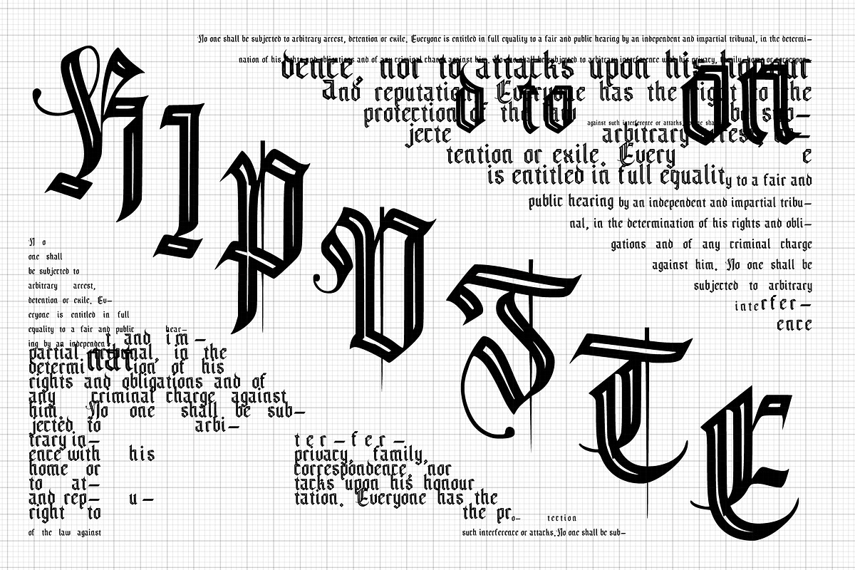 Frakturshape Line, a Blackletter Font by cromatixclassroom (Photo 2 of 9)