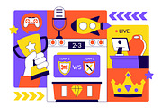 10 Online Gaming Esports Arena, a Sport Illustration by denayunebgt (Thumbnail 4 of 4)