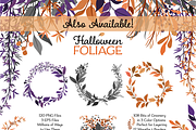 Halloween Leaves and Wreaths, an Illustration by Kelly Jane Creative (Thumbnail 5 of 5)