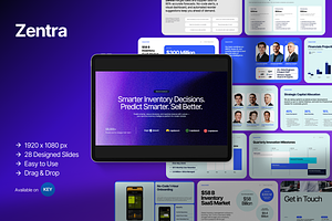 Zentra AI SaaS Pitch Deck Keynote