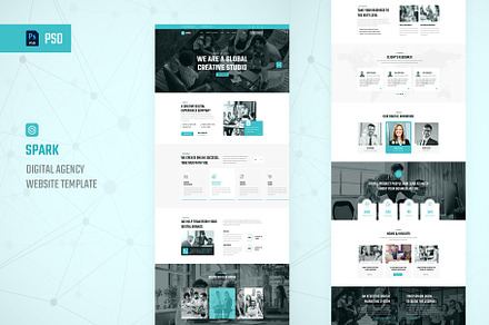 Spark - Digital Agency Web Template, a Websites & App Template by Visionize