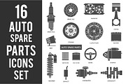 16 Auto Spare Parts Set, an Icon by Olha Kostiuk (Thumbnail 2 of 10)
