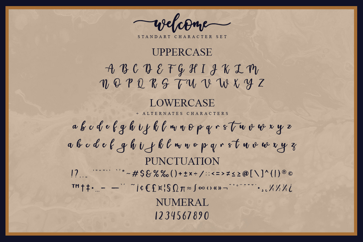Welcome Handlwttering Font, a Handwritten Font by Graphix Line Studio (Photo 5 of 7)