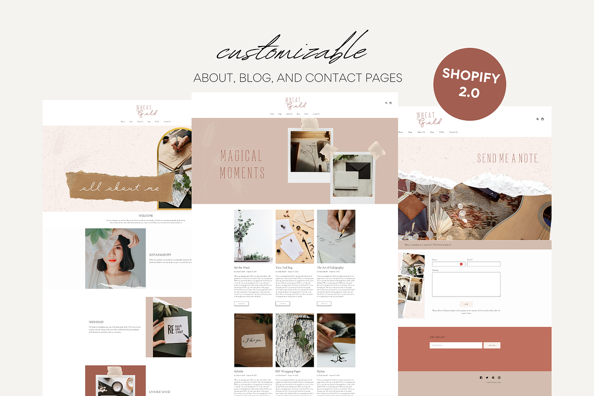 Easy Shopify Theme | Wheat to Gold, a Templates & Theme by Easy Website Themes (Photo 3 of 8)