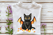 Halloween Black Cats Clipart, an Illustration by Rose Art (Thumbnail 4 of 7)
