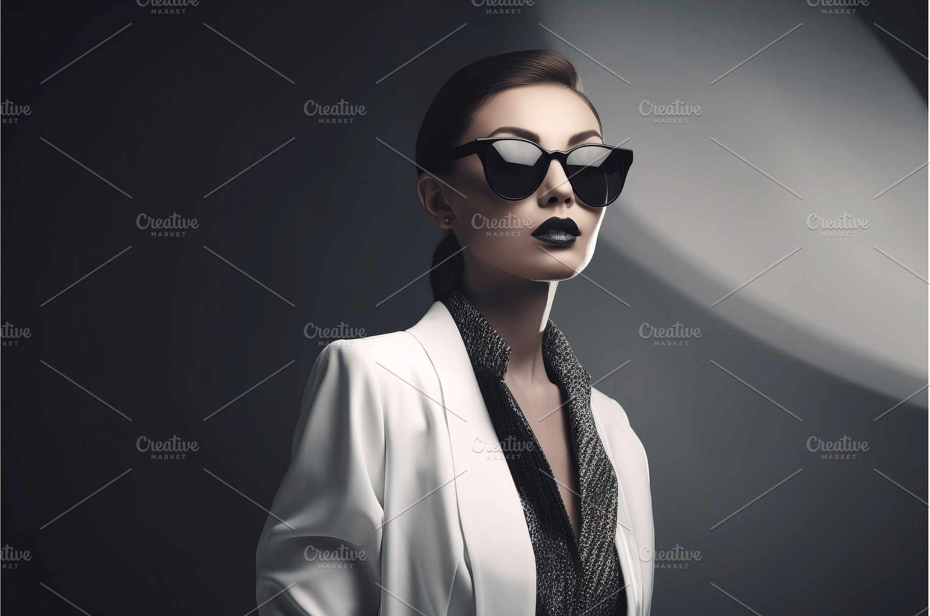 Chic sophistication vogue female, a Beauty & Fashion Photo by Ylivdesign
