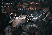 Demonstran | Inky Script, a Script Font by Crump Hand (Thumbnail 1 of 6)