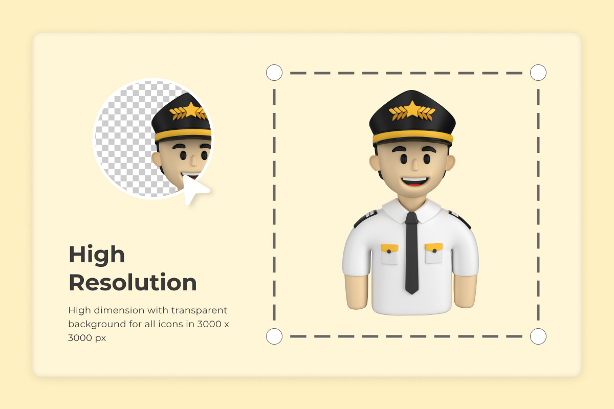 Airport Travel 3D Icon Collection, a Work Illustration by twinstd (Photo 3 of 6)
