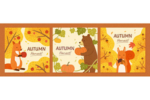 Autumn Harvest Banner Set