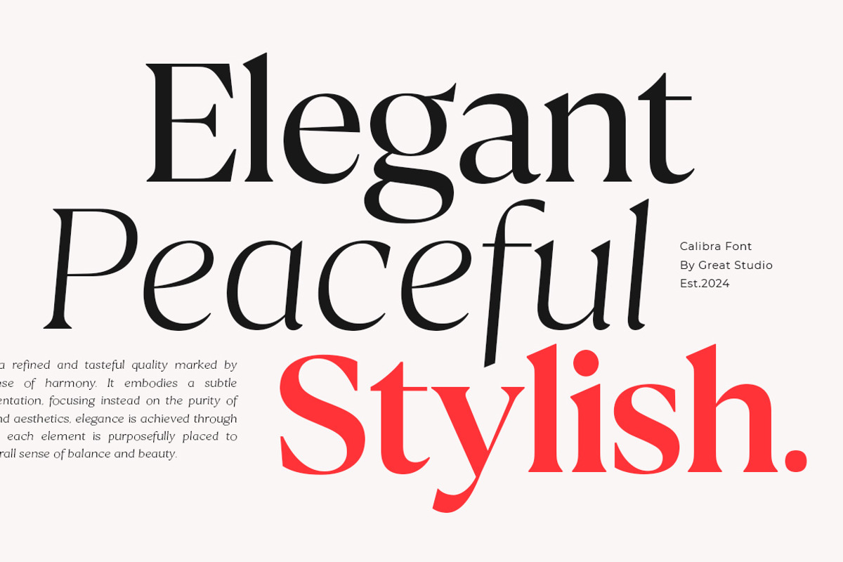 Calibra 20 Fonts | Save 40%, a Serif Font by Mulkan Nazir (Photo 4 of 17)