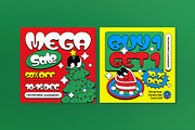 Red Yellow Christmas Sale Banner, an UI Kit Template by graphicook (Thumbnail 3 of 5)