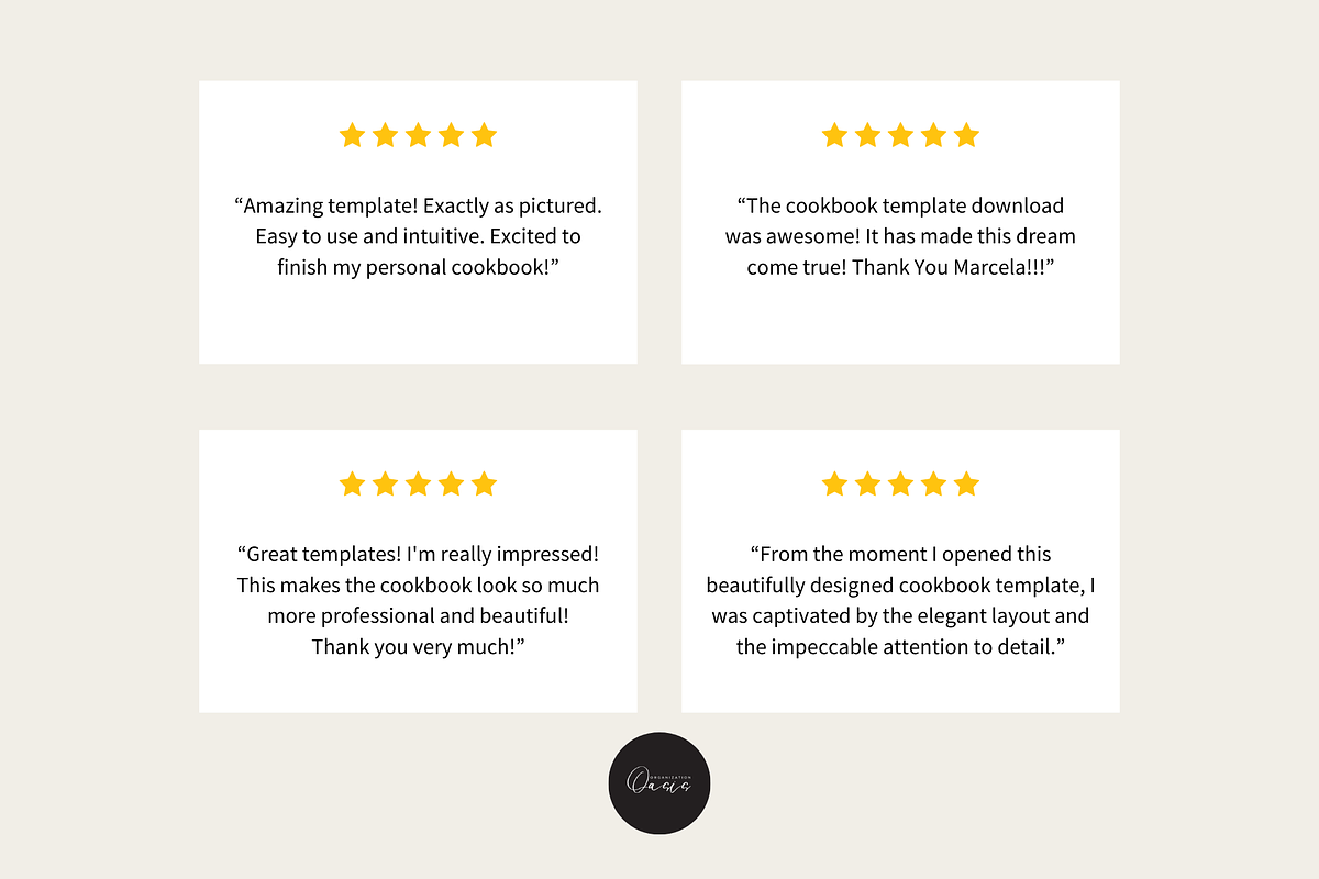 Minimalist Cookbook Template CANVA, a Templates & Theme by OrganizationOasisRo (Photo 10 of 10)
