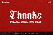 Lactoms - Modern Blackletter Font, a Blackletter Font by Dhabee (Thumbnail 15 of 15)