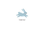 Easter Bunny Clipart, a Seasonal Illustration by Nadezhda Mikhailova (Thumbnail 11 of 11)