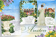 Watercolor Austen Clipart Set, a Person Illustration by ArtCreationsDesign (Thumbnail 19 of 22)