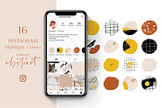 Instagram Highlight Covers-Abstract, a Social Media Template by Inky Jar Design Studio (Thumbnail 1 of 2)