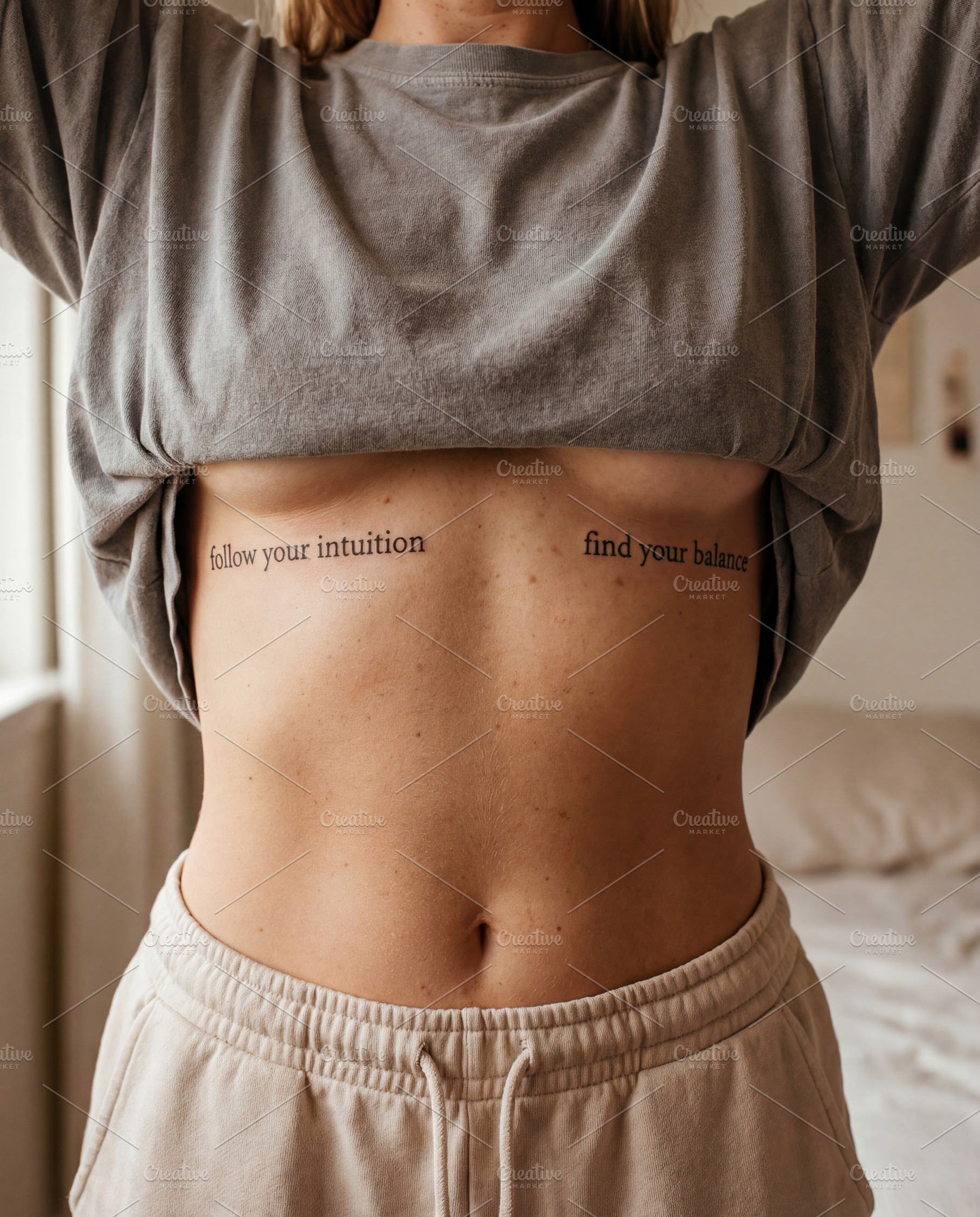 Inspirational Tattoos on Woman, a Person Photo by Virgo Studio