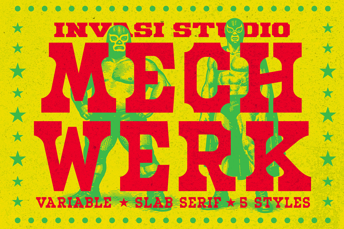 Mechwerk – Slab Serif Family, a Slab Serif Font by Invasi Studio (Photo 1 of 13)