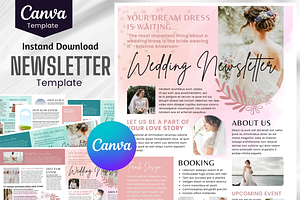 Wedding Canva Newsletter Template