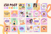 150 Social Media Post Template Canva, a Templates & Theme by TemplateCastleStore (Thumbnail 2 of 10)