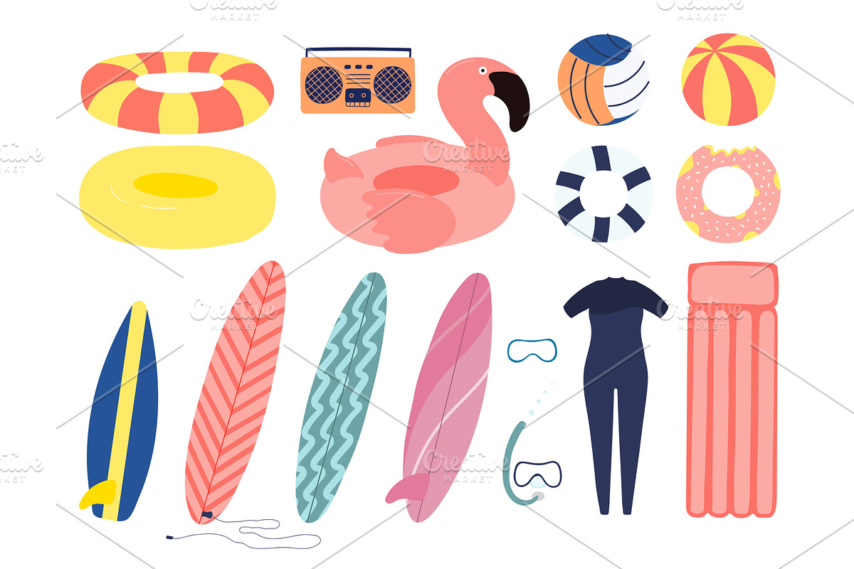 Surfboard, surfing board standing, an Illustration by sceptical cactus