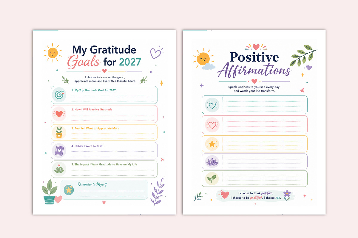 2027 Gratitude Journal, a Stationery Template by Shumaya (Photo 5 of 5)