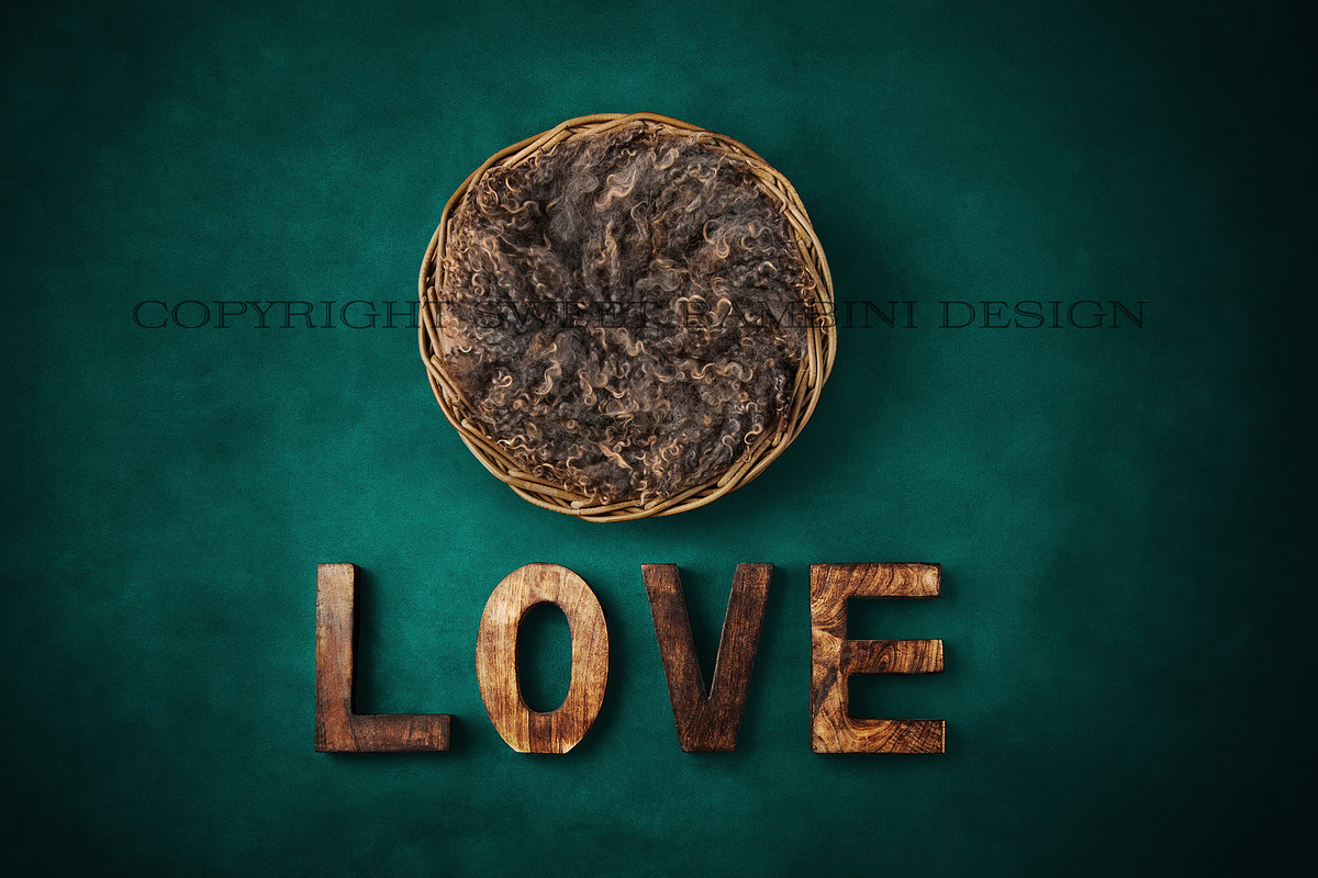Newborn Digital Backdrop - teal preview 2