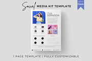 1 Page Influencer Media Kit Template, a Presentation Template by CoCreatorDesigns (Thumbnail 1 of 7)