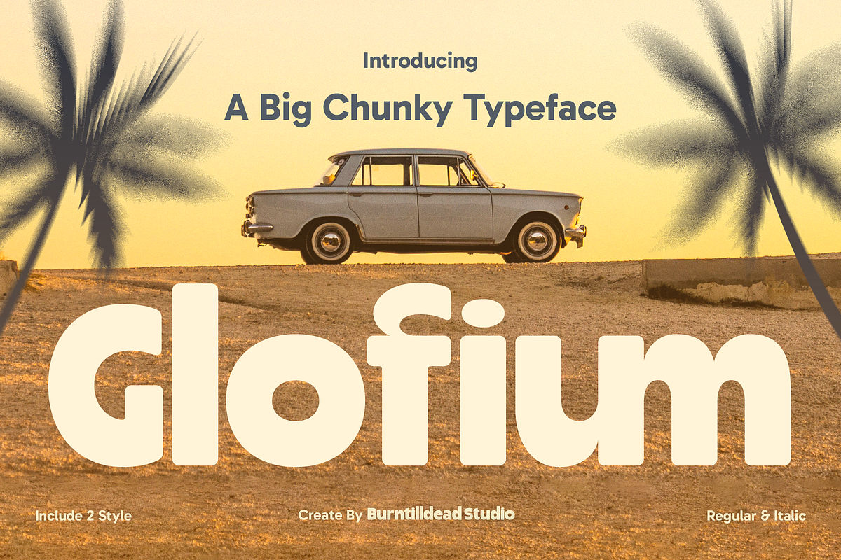 Glofium, a Sans Serif Font by Burntilldead (Photo 1 of 13)