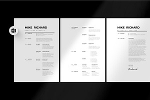 Black Resume and Business Card, a Resume Template by Lunaria
