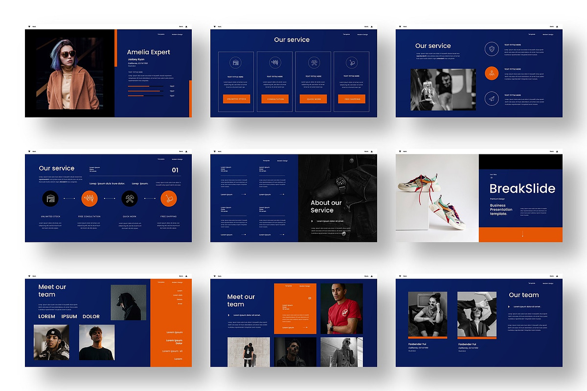 Amelia – Business PowerPoint, a Presentation Template by Dens Creative Studio (Photo 3 of 6)