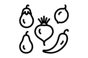 Varied different black icon, an Outline Icon by Creative priyanka