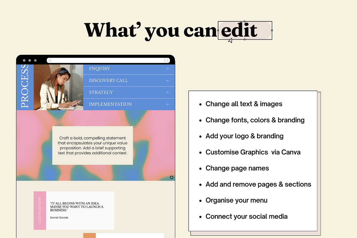 Squarespace Website template, a Squarespace Template by Ciel Lumiere (Photo 5 of 8)