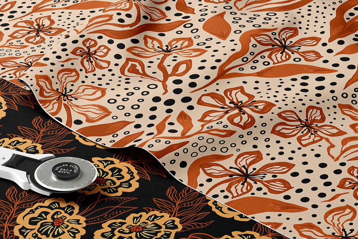 Hand drawn Autumn floral patterns, a Pattern Graphic by Tani Kuzminka (Photo 19 of 27)