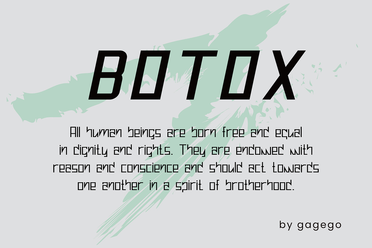 Botox font sans serif, a Sans Serif Font by gagego (Photo 2 of 5)