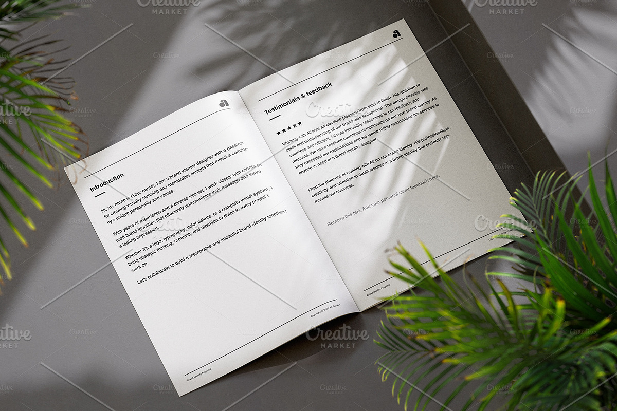 Proposal Template, a Branding & Logo Template by My design tools (Photo 2 of 6)