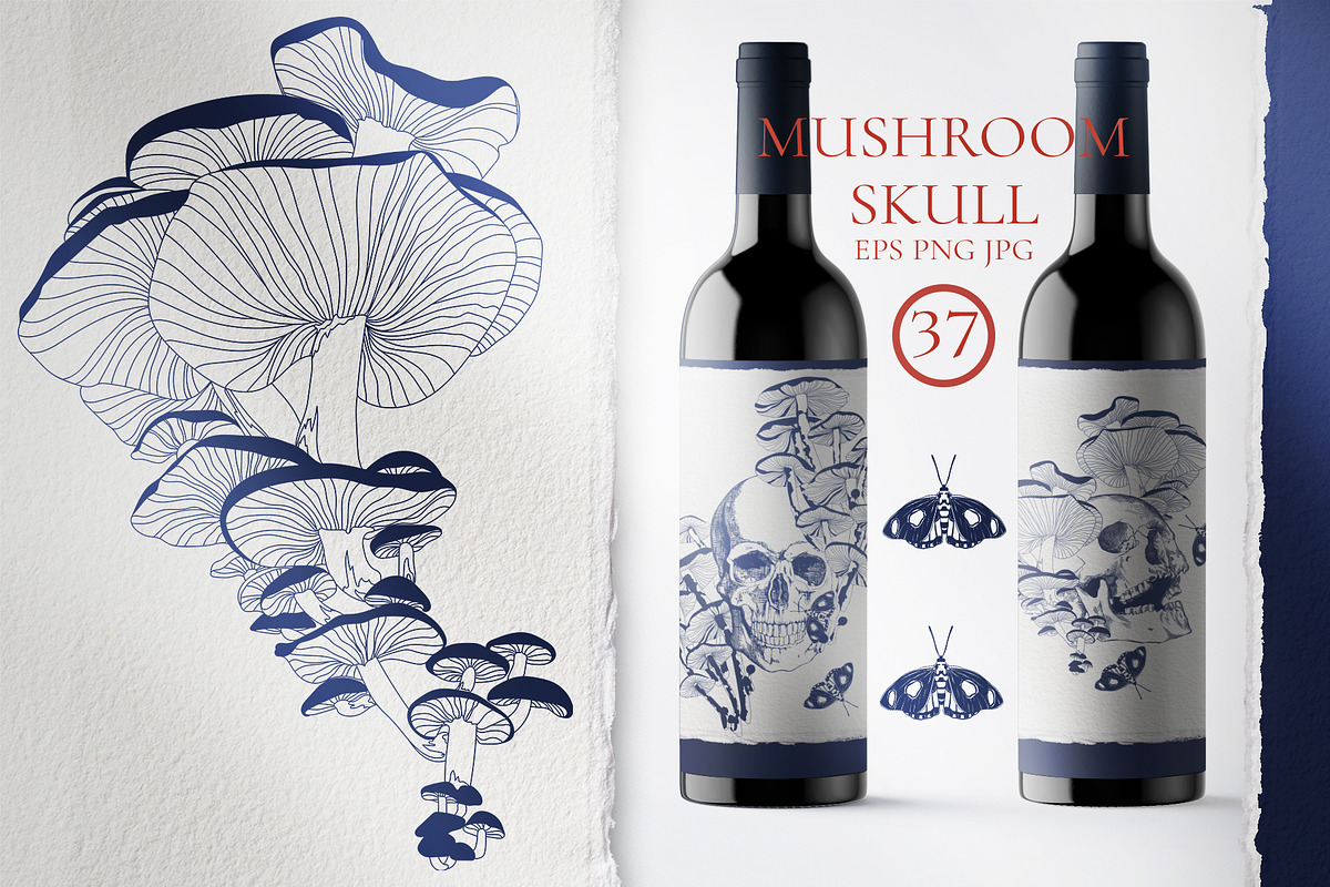 MUSHROOM SKULL, a Person Illustration by LanaDzi (Photo 2 of 11)