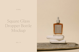 Square Glass Dropper Mockup No. 11