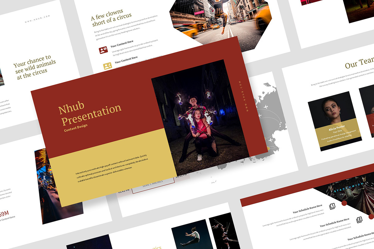 Nhub : Entertainment Bizz Powerpoint, a Presentation Template by Punkl Camp (Photo 1 of 16)