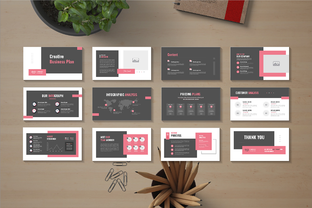 Pro Business Plan Presentation Deck, a Presentation Template by Pavel_design (Photo 1 of 4)