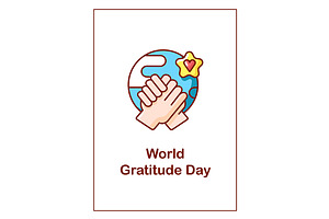 World gratitude day greeting card, a Flyer Template by IMG Visuals