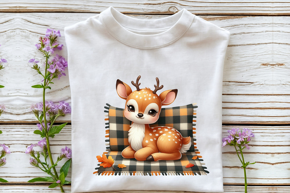Autumn Cute Deer Clipart, an Illustration by Rose Art (Photo 4 of 8)
