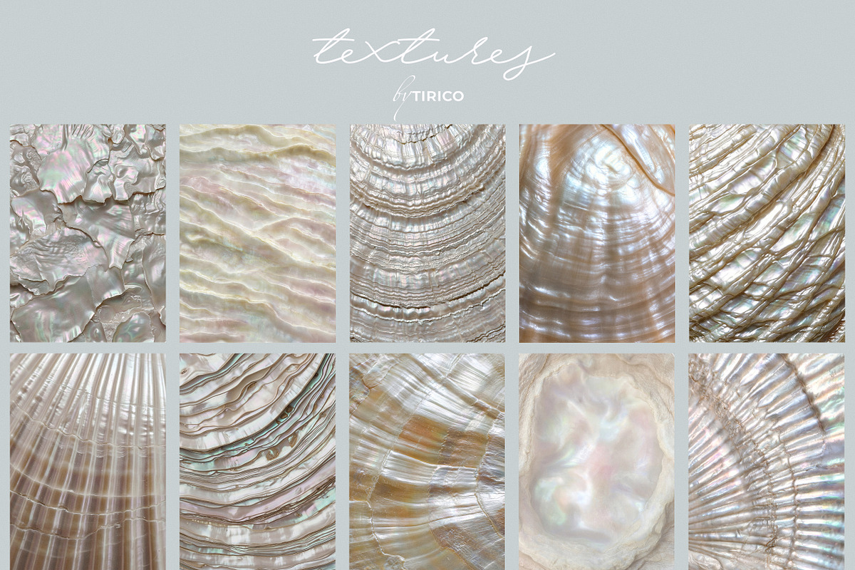Pearlescent Relics: Collage Kit, an Object Graphic by TiriCo (Photo 7 of 15)