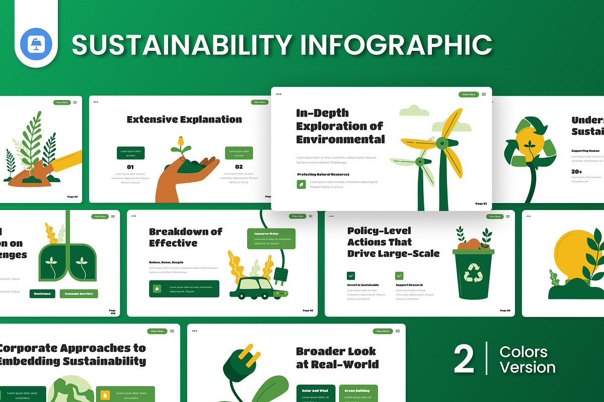 Sustainability Infographic Keynote, a Presentation Template by Antstheme (Photo 1 of 4)