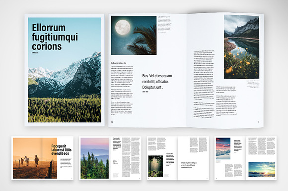 Clean and Elegant Magazine Template preview 6