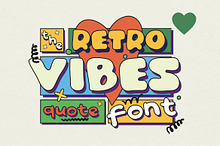 Retro Vibes|Quotable|Hand Drawn Font