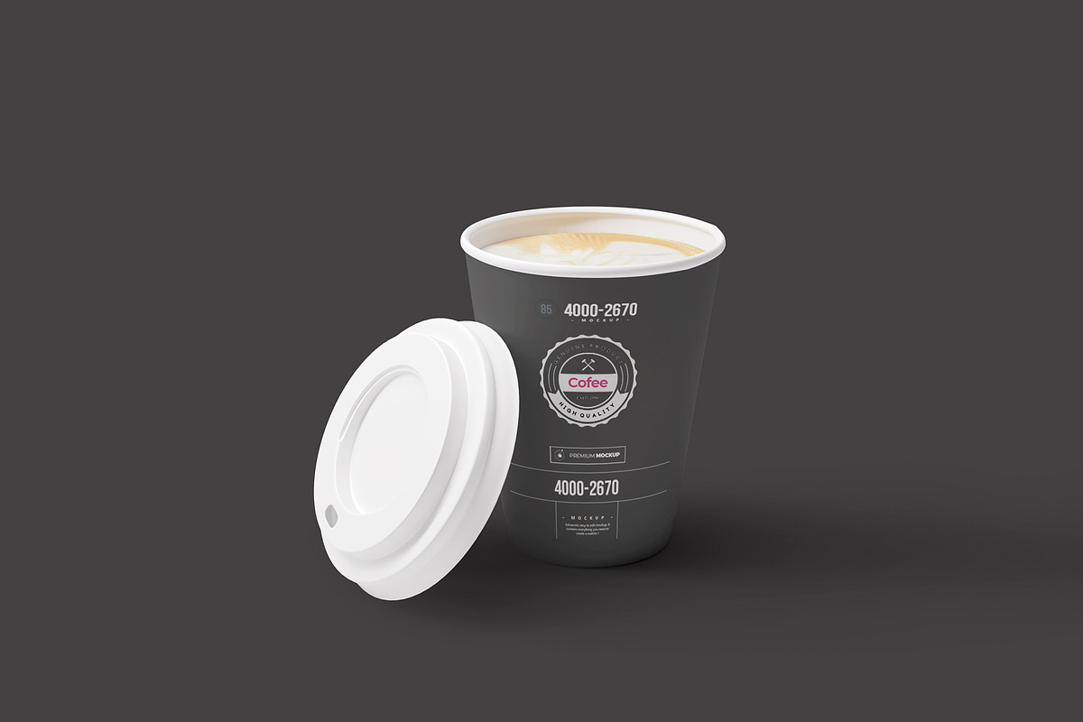Coffe Paper Cups Mock-up 4, a Cups & Container Mockup by Nevada63 (Photo 2 of 4)